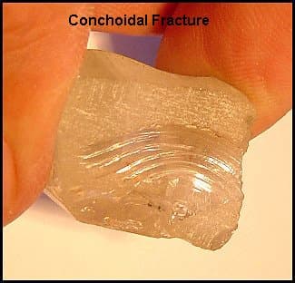 gemstone physical properties - conchoidal fracture