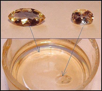 gemstone optical properties - immersed gems