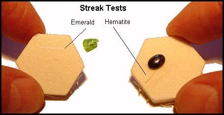gemstone physical properties - streak