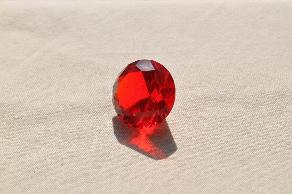 synthetic gemstones - fake ruby