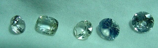 native-cut sapphires