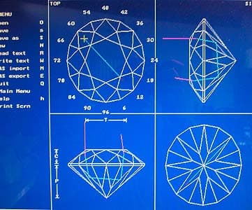 GemCad - standard round brilliant
