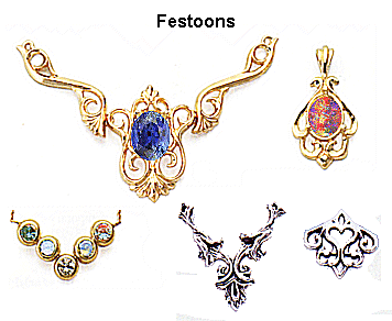 bracelets and necklaces - festoons