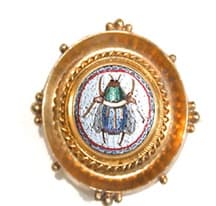 Micro Mosaic Brooch - Grand Period jewelry