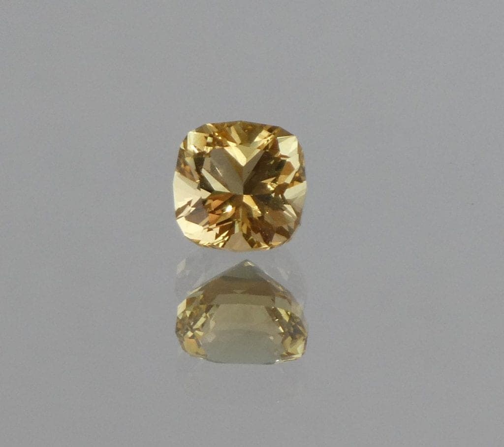 cushion-cut heliodor