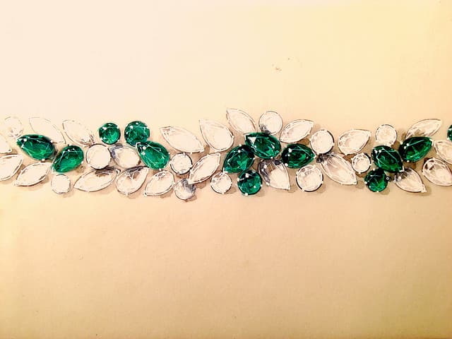 emerald and diamond bracelet