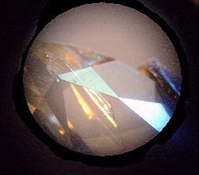 Reflections off a cleavage plane