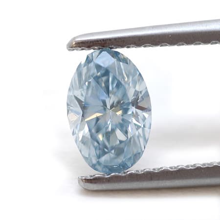 fancy gem cuts - oval-cut blue diamond