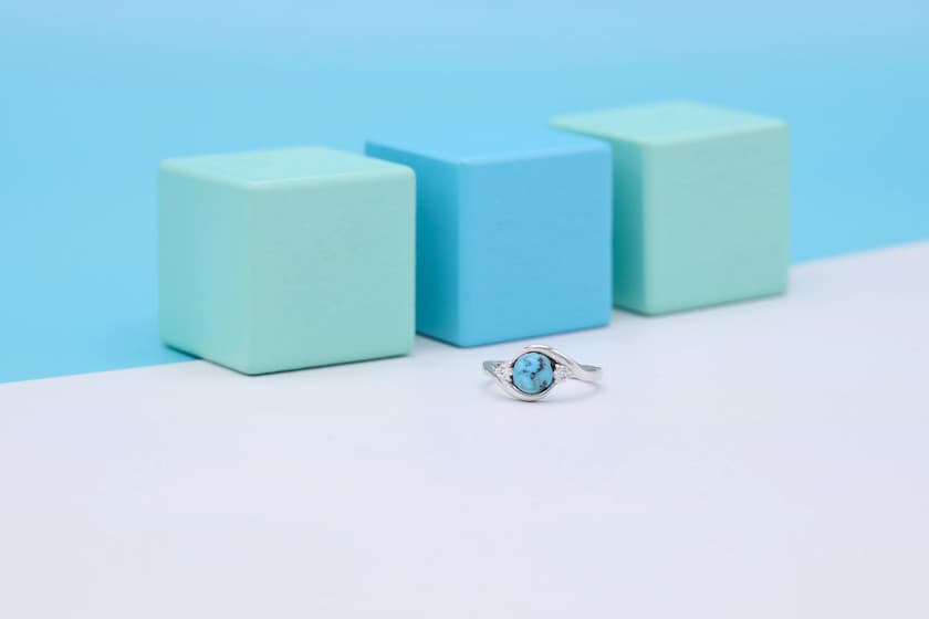 white gold custom engagement ring