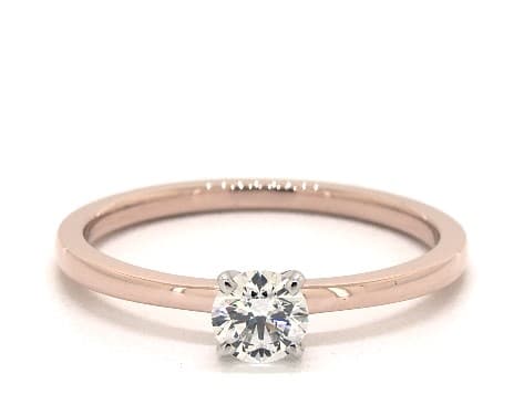 0.34 ct rose gold solitaire - what carat diamond should I choose