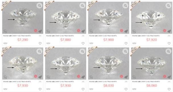 girdle reflections - diamond girdles