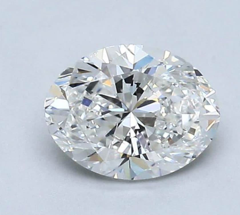 one-carat oval diamonds - 63% table width