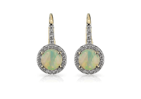 Opal earrings