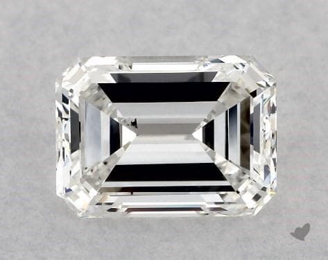 1.00 Carat emerald diamond James Allen, cubic zirconia vs diamonds - inclusion of a diamond