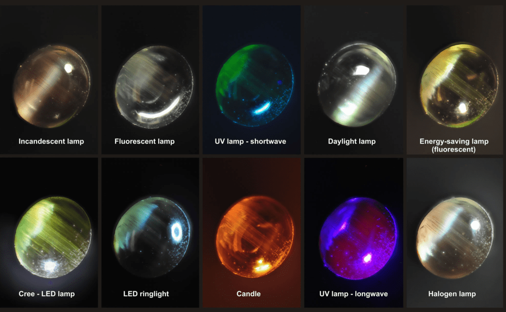 Alexandrite color changes