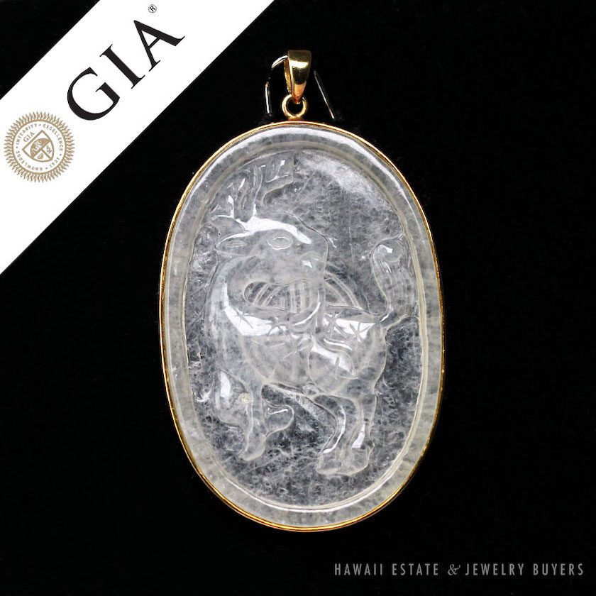 ice jade pendant