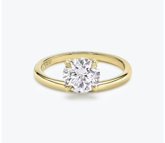 The Hover Round Brilliant Engagement Ring VRAI